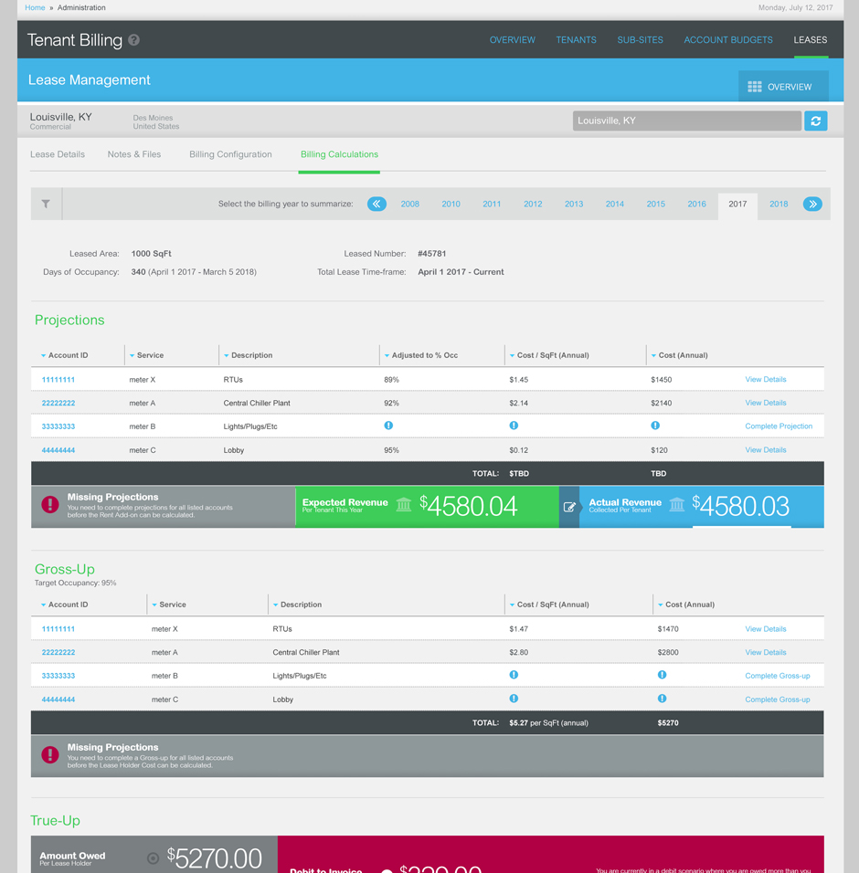 Tenant Billing App Component